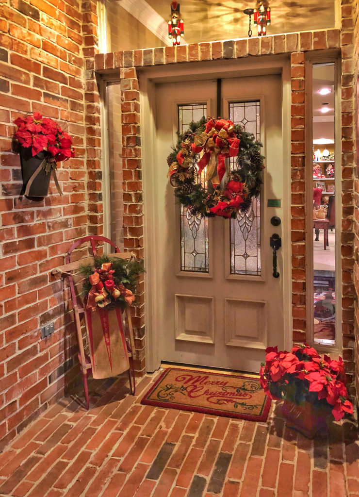 Christmas Door Decorations from a Home Staging Company in Utah